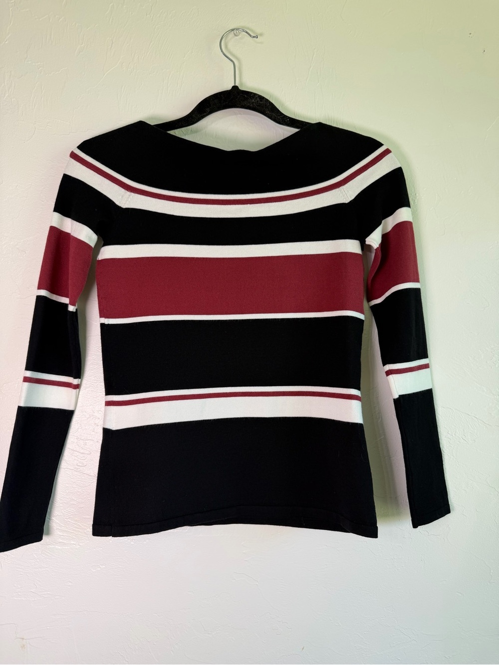 Veronica Beard off shoulder striped knit top size xs - Picture 3 of 5
